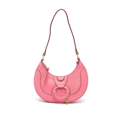 Flamingo Roze Geitenleren Top Handvat Tas See by Chloé , Pink , Dames