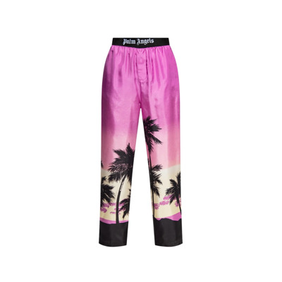 Gebloemde broeken Palm Angels , Pink , Dames