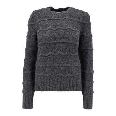 Geborduurde Alpaca Blend Trui Isabel Marant Étoile , Gray , Dames