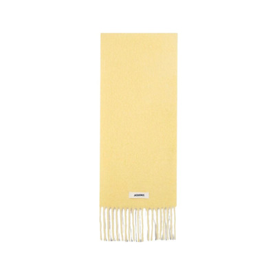 Gele Wol Carro Sjaal Jacquemus , Yellow , Dames