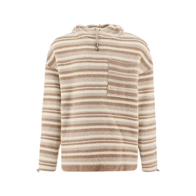 Gestreepte Hoodie Jacquemus , Beige , Heren