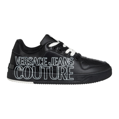 Gestreepte Starlight Sneakers met Veters Versace Jeans Couture , Black , Heren