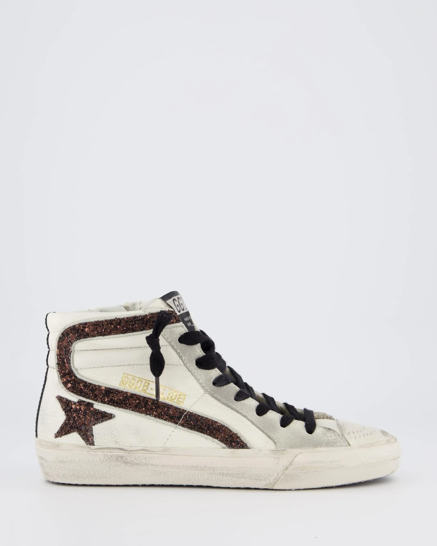 Golden Goose Deluxe Brand Dames slide sneaker /bruinglitter