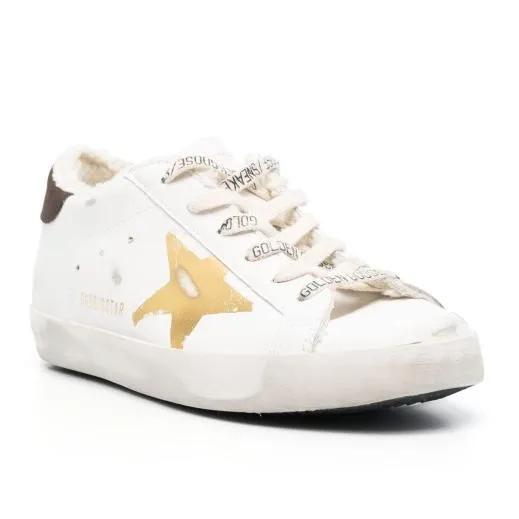 Golden Goose Sneakers - White Super Star Sneakers in wit