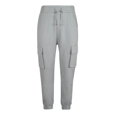 Grijze Katoenen Cargo Broek Aw24 Balmain , Gray , Heren