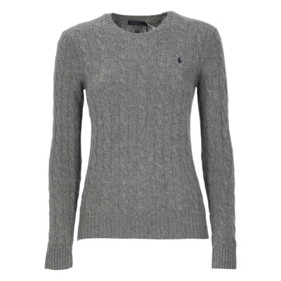 Grijze Wol en Kasjmier Pullover Ralph Lauren , Gray , Dames