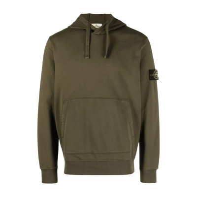 Groene Hoodie Stone Island , Green , Heren