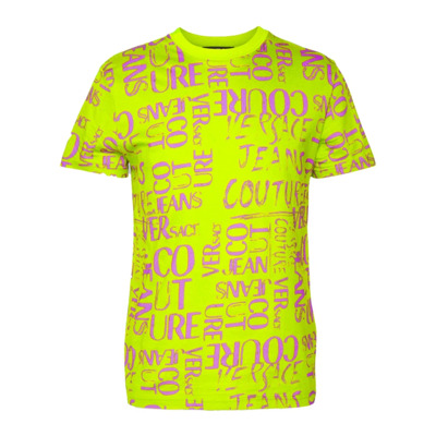 Groene Logo Couture T-shirt - Heren Versace Jeans Couture , Green , Heren