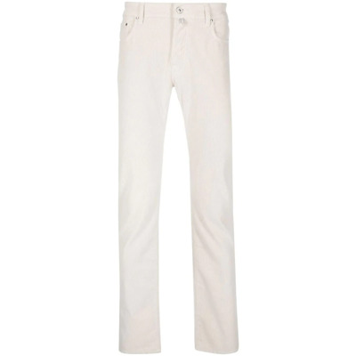 Handgemaakte Bard Corduroy Broek Jacob Cohën , White , Heren