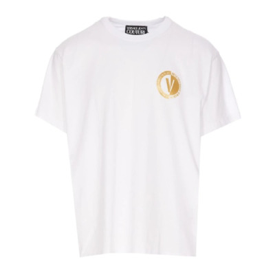 Heren Logo T-shirt - XL Versace Jeans Couture , White , Heren