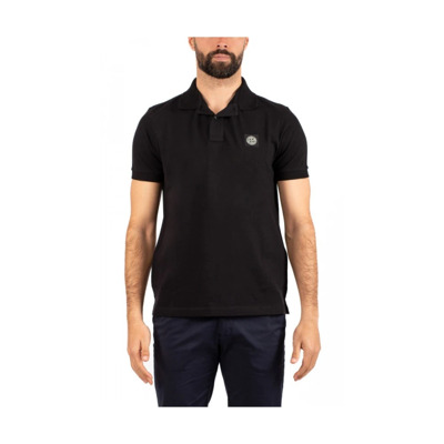 Heren Polo Shirt Stone Island , Black , Heren