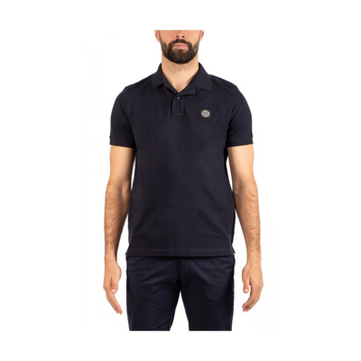 Heren Polo Shirt Stone Island , Blue , Heren