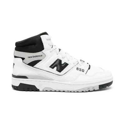 High-Top Sneakers Stijlvol Zwart Wit New Balance , White , Heren