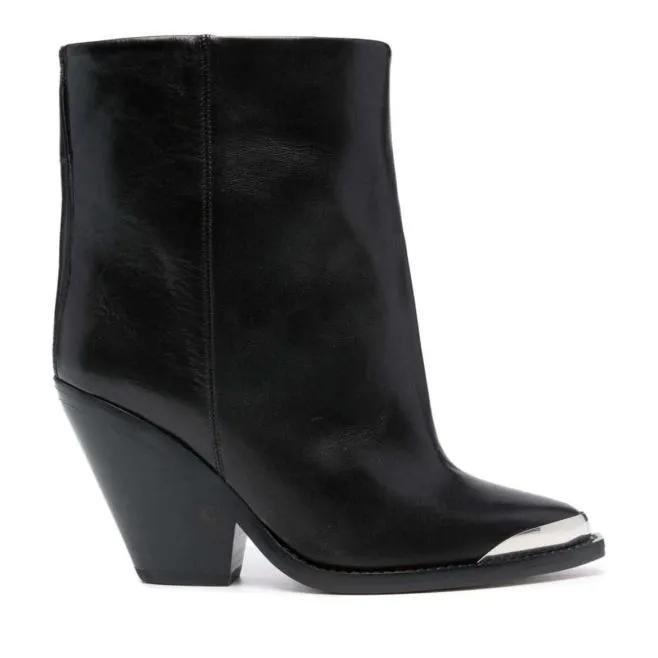 Isabel Marant Boots & laarzen - 95Mm Leather Boots in zwart