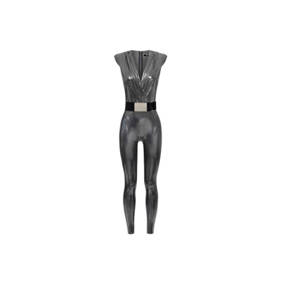 Jumpsuit met riem Elisabetta Franchi , Gray , Dames