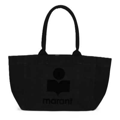 Katoen Logo Rits Tote Tas Isabel Marant Étoile , Black , Dames