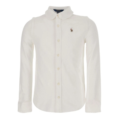 Katoenen shirt met Peter Pan-kraag Polo Ralph Lauren , White , Dames