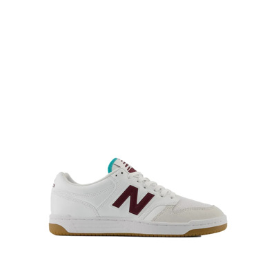 Klassieke Leren Basketbalsneakers Wit New Balance , White , Heren