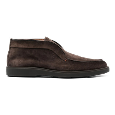 Klassieke Suede Desert Boots Santoni , Brown , Heren