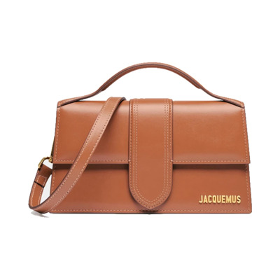 Le Grand Bambino Leren Tas Jacquemus , Brown , Dames