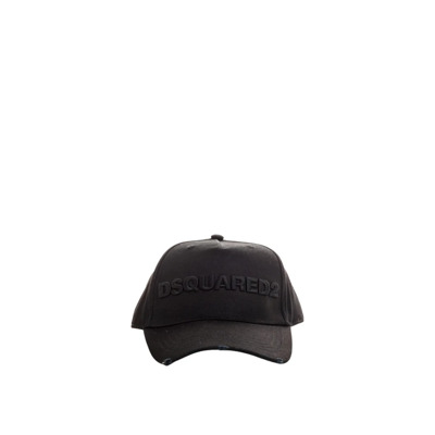 Logo Cap voor een casual stijl Dsquared2 , Black , Unisex