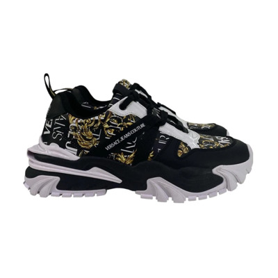 Logo Space Couture Sneakers - Maat 42 Versace Jeans Couture , Black , Heren