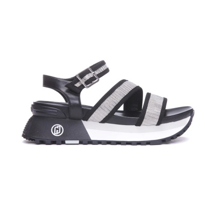 Maxi Wonder Zwarte Sandalen Liu Jo , Black , Dames