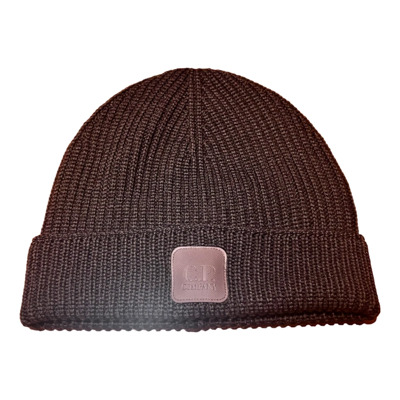 Merino Beanie Metropolis Wollen Muts Bruin C.p. Company , Brown , Heren