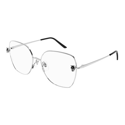 Metalen Optische Bril voor Dames Cartier , Gray , Unisex