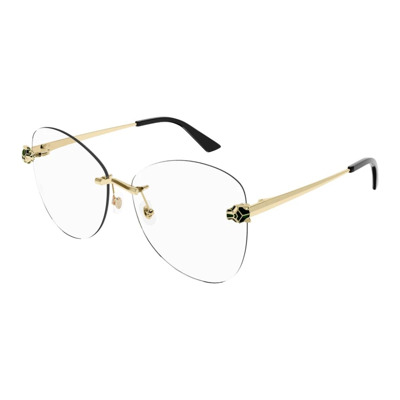 Metalen Optische Bril voor Vrouwen Cartier , Yellow , Unisex