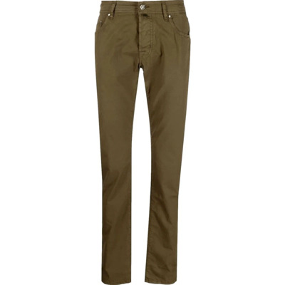 Militair Groene Stretch Bard Broek Jacob Cohën , Green , Heren