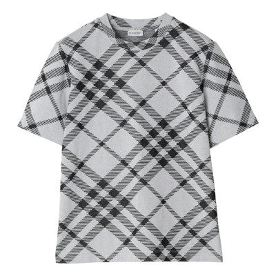 MultiColour Check Crew-neck T-shirts en Polos Burberry , Multicolor , Dames