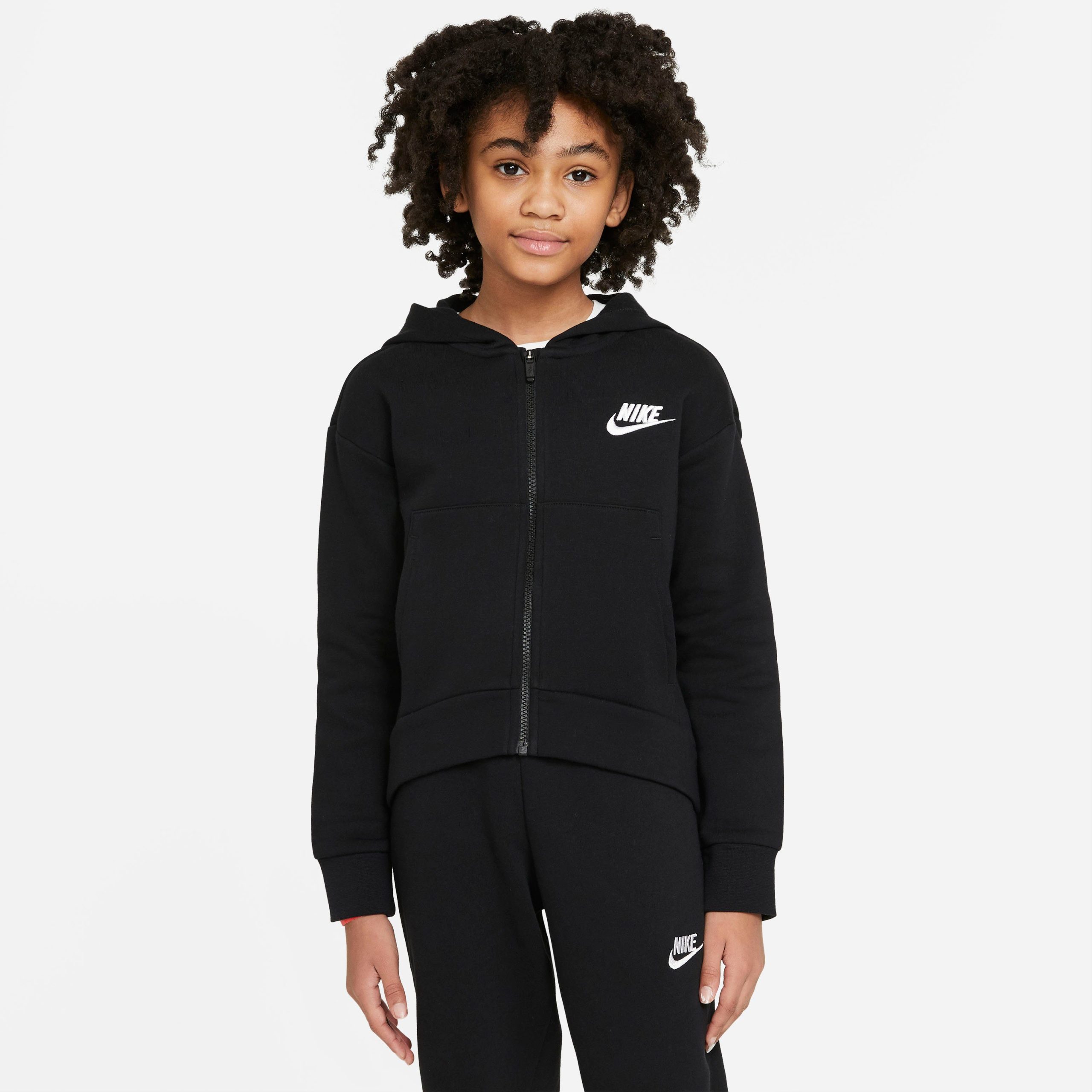 Nike Sportswear Capuchonsweatvest Club Fleece Big Kids' (Girls') Full-Zip Hoodie