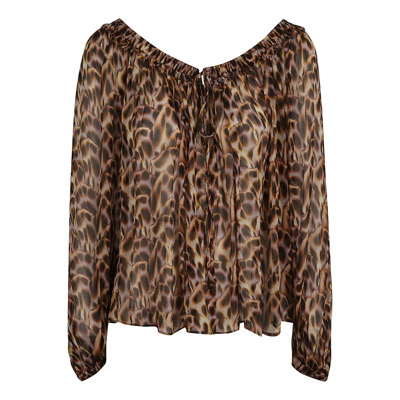 Oker Grafische Print Sweater Isabel Marant Étoile , Brown , Dames