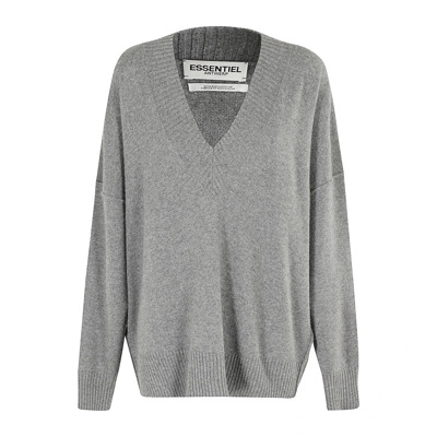 Oversized Gebreide Trui Essentiel Antwerp , Gray , Dames