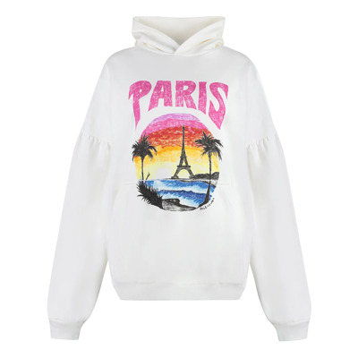 Oversized katoenen hoodie Balenciaga , White , Dames