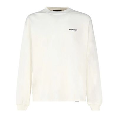 Owners Club Longsleeve T-Shirt Represent , White , Heren