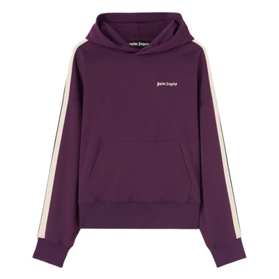 Paarse Hoodie met Kangoeroezak Palm Angels , Purple , Heren