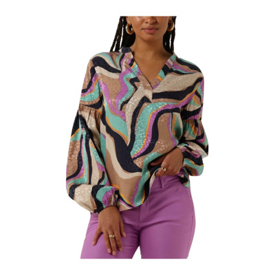 Paarse Onda Blouse voor Vrouwen MOS Mosh , Multicolor , Dames