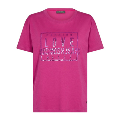 Paillet T-shirt in Festival Fuchsia MOS Mosh , Pink , Dames