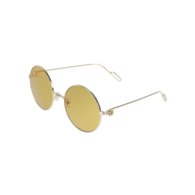 Prachtige Ct0156S Zonnebril in Goud Cartier , Yellow , Unisex