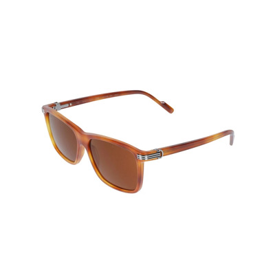 Prachtige Havana Bruine Zonnebril Cartier , Brown , Unisex