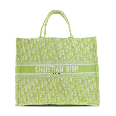 Pre-owned Canvas totes Dior Vintage , Green , Dames