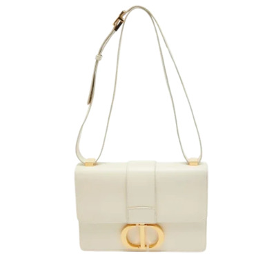 Pre-owned Leather dior-bags Dior Vintage , White , Dames