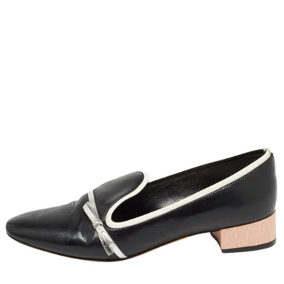 Pre-owned Leather flats Dior Vintage , Black , Dames