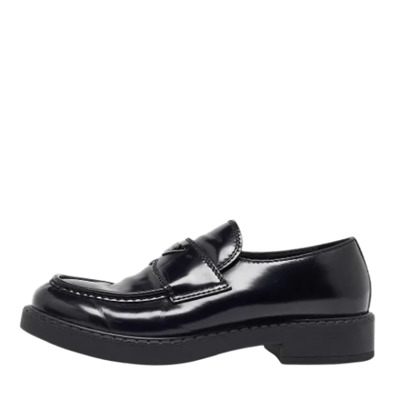 Pre-owned Leather flats Prada Vintage , Black , Heren