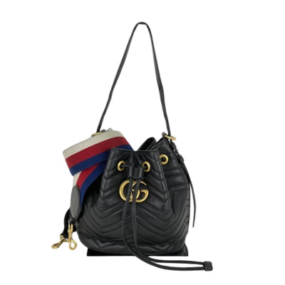 Pre-owned Leather gucci-bags Gucci Vintage , Black , Dames