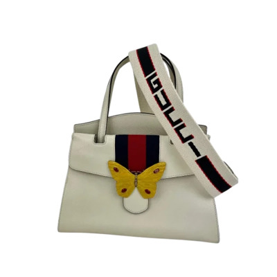 Pre-owned Leather gucci-bags Gucci Vintage , White , Dames