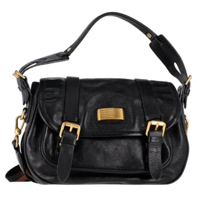 Pre-owned Leather shoulder-bags Marc Jacobs Pre-owned , Black , Dames