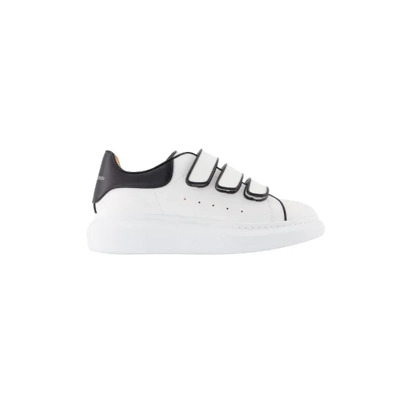 Pre-owned Leather sneakers Alexander McQueen Pre-owned , White , Dames